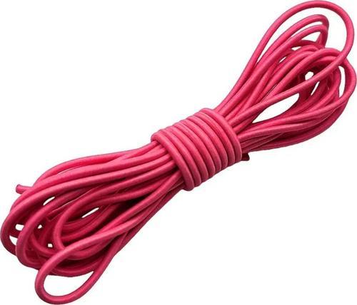 Fuşya Pembe 5 Metre 2 mm Yuvarlak Lastik