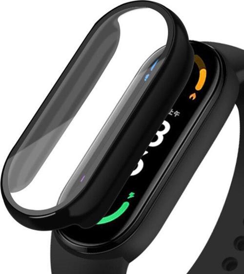 Xiaomi Mi Band 4 Ile Uyumlu Tam Kapatan Önü Kapalı Serendipity Tempered Ekran Koruma Siyah