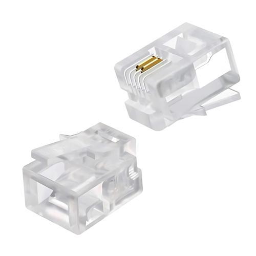 MX508 RJ11 Jack-30 Adet-6p/2c-Abs/telefon SOKETİ-RJ11 Konnektör