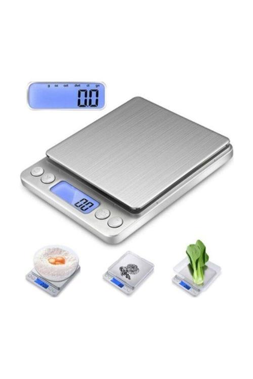 Büro Ev Ofis için 0,1GR Kademe 3KG Mutfak Tartı Tip Dijital Terazi