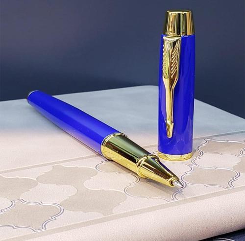 Büro Ev Ofis Hediyesi için Mavi Metal Tükenmez Kalem