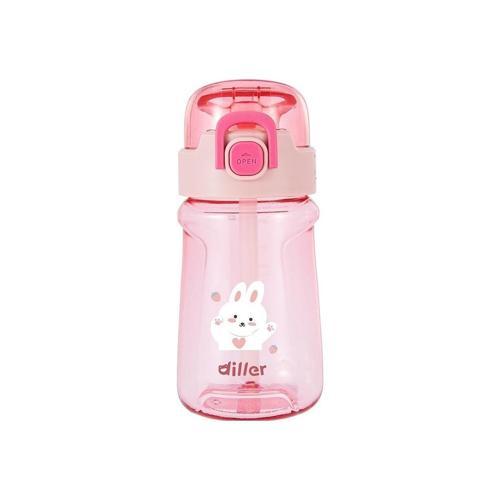 Tritan Pipetli Çocuk Matara Pembe 550 ml