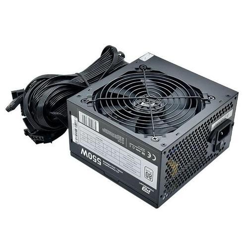 PowerBoost PB550WB 550W 80+ White  APFC 4*PCI-E 6+2 Pin 12cm Siyah Fanlı ATX PSU (Bulk)