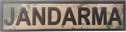 PVC Jandarma Eğitim TPU Arkası Cırtlı Soy İsim Yazdırılabilir İsimlik 1 Adet