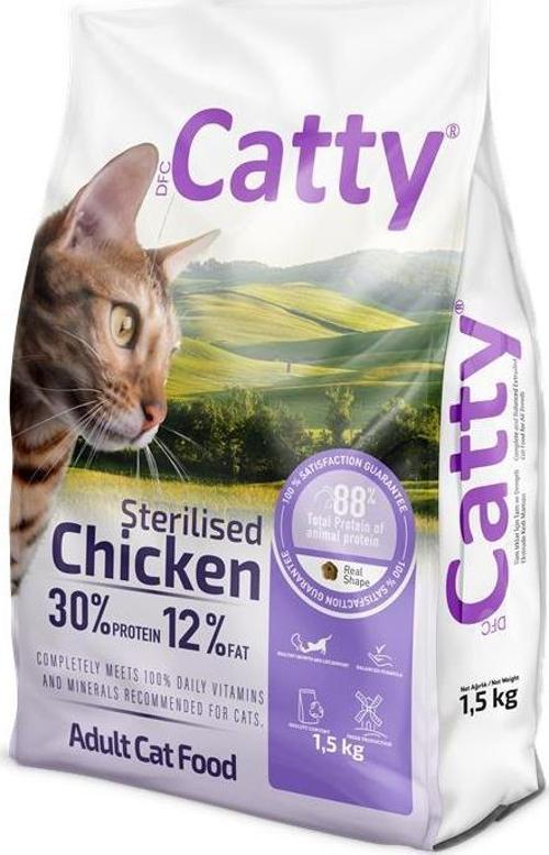 Kısırlaştırılmış Kedi Maması Tavuklu 1,5 Kg