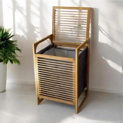 Bambu Kirli Çamaşır Sepeti Doğal Bambu Kirli Sepeti Oyuncak Kutusu Organizer