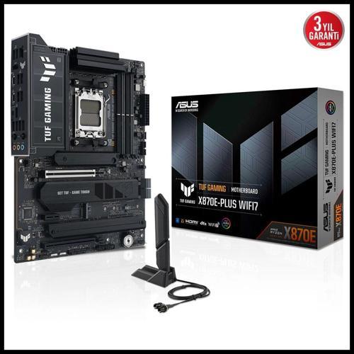TUF GAMING X870E-PLUS WIFI7 8000MHz OC DDR5 Soket AM5 M.2 HDMI ATX Anakart