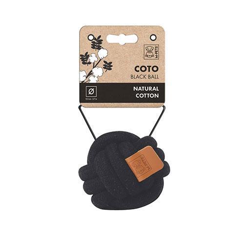 Coto Örgü Top Köpek Oyuncağı Siyah 9,5 Cm