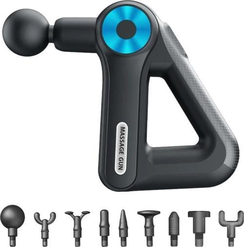 ® 12 Farklı Başlıklı Profesyonel Masaj Tabancası - Kas Gevşetici ve Yorgunluk Giderici Masaj A