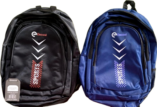 Escool Sırt Çantası 3 Gözlü Kod:701 Okul Çantası - 1 adet