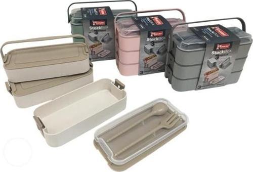 Beslenme Kabı 3 Bölmeli 3x420ml Bk-6115 Gri