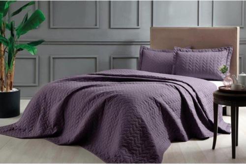 Glory Mürdüm Tek Kişilik Yatak Örtüsü Seti 180 X 250 Cm