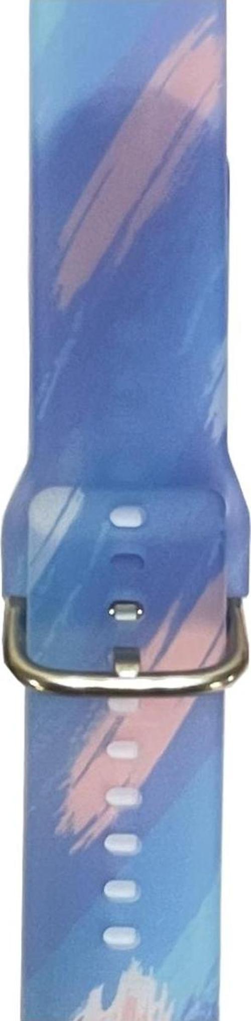 Xiaomi Mi Watch Color Ile Uyumlu Kayış Renkli Desenli Erstwhile Kordon Blue Sky