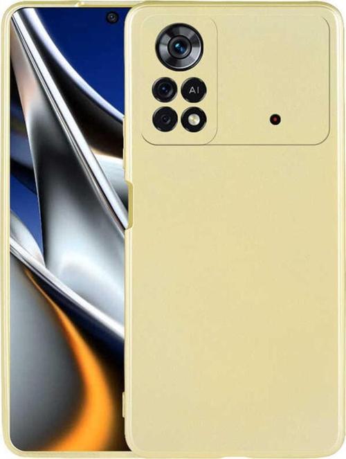 Xiaomi Poco M4 Pro 4g Ile Uyumlu Kılıf Premier Silikon Kapak Gold