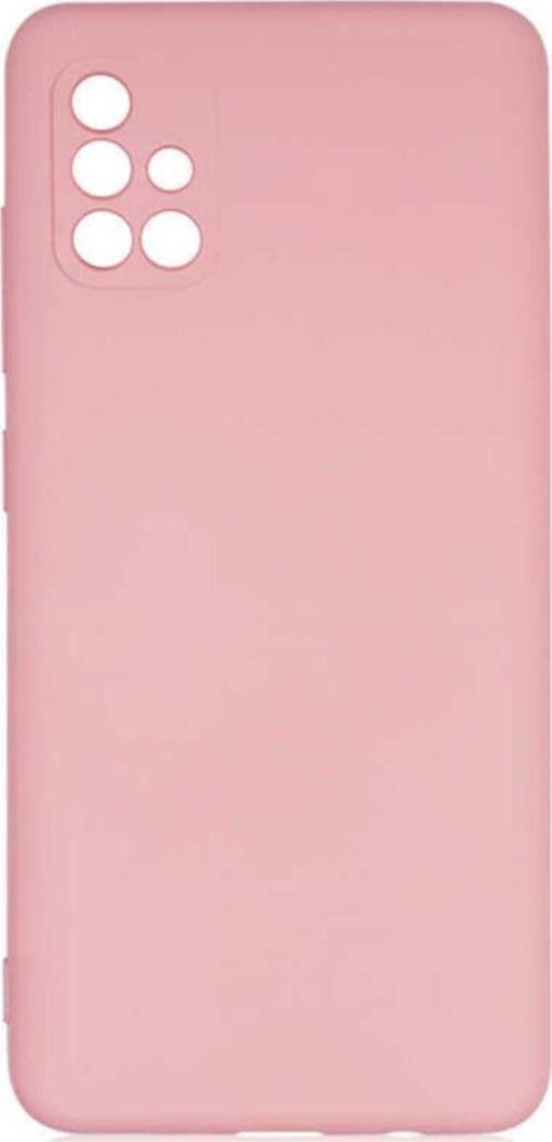 Galaxy A51 Kılıf Delux Silkytermoplastik Kılıf Açık Pembe