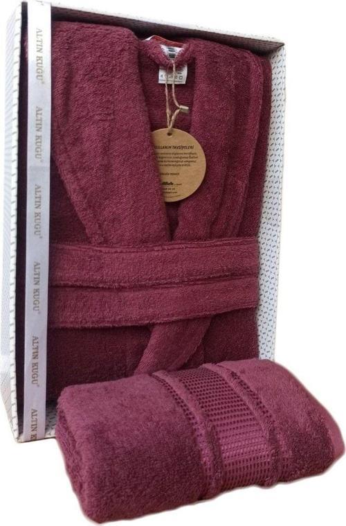 Colourist Şalyaka Bornoz + Baş Havlusu- K.Pembe