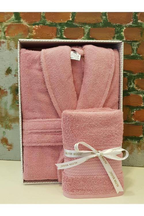 Trendy Şalyaka Bornoz Baş Havlusu- Pembe