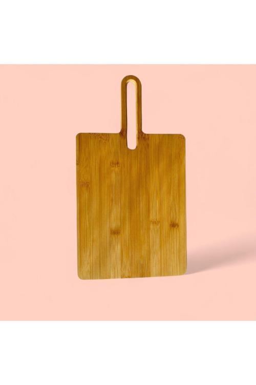 Bambu Dikdörtgen Askılı Kesme Tahtası 32X24 Cm