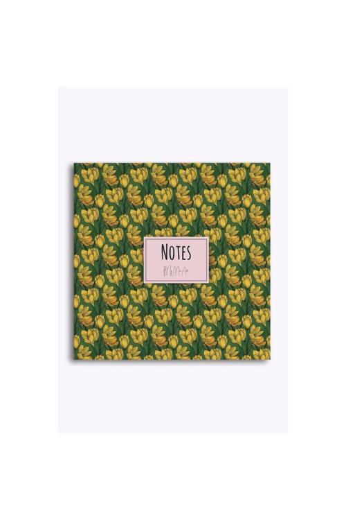 Sarı Manolya 16X16 Çizgisiz Defter