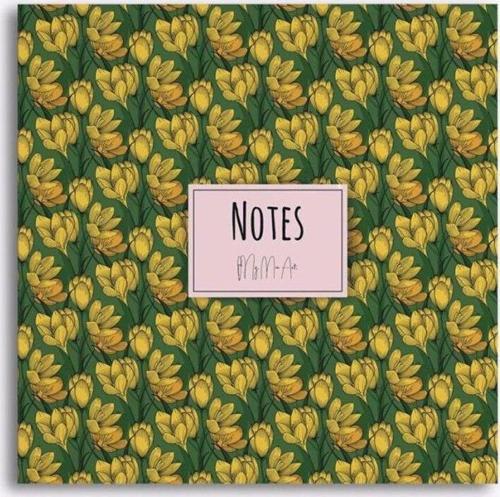 Sarı Manolya 16X16 Çizgisiz Defter