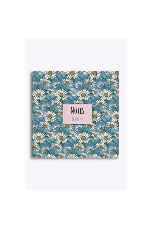 Beyaz Papatya 16X16 Çizgisiz Defter