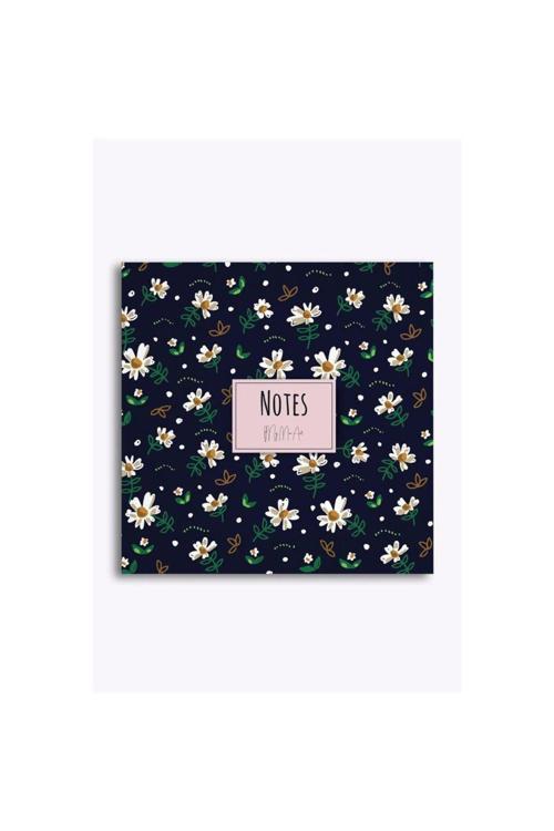 Mavi Papatya 16X16 Çizgisiz Defter