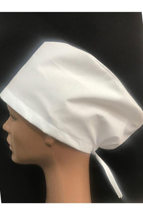 Beyaz Cerrahi Bone Lastikli Ve Bagcıklıdır Doktor Hemşire Aşçı Modern Cerrahi Bone