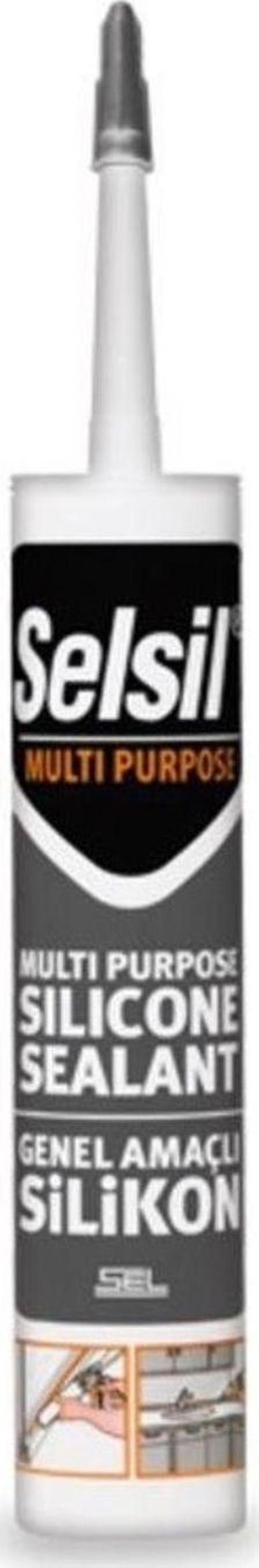 Selsil Silikon Çok Amaçlı, Su Geçirmez Universal Beyaz 280 Ml Tr