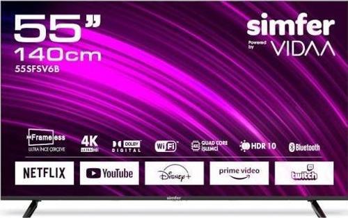 55SFSV6B 140 Ekran 55 " VIDAA Smart LED 4K ULED Televizyon