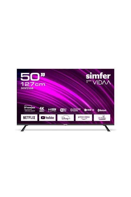 50sfsv6b 127 Ekran 50 " Vıdaa Led 4k Uled Televizyon