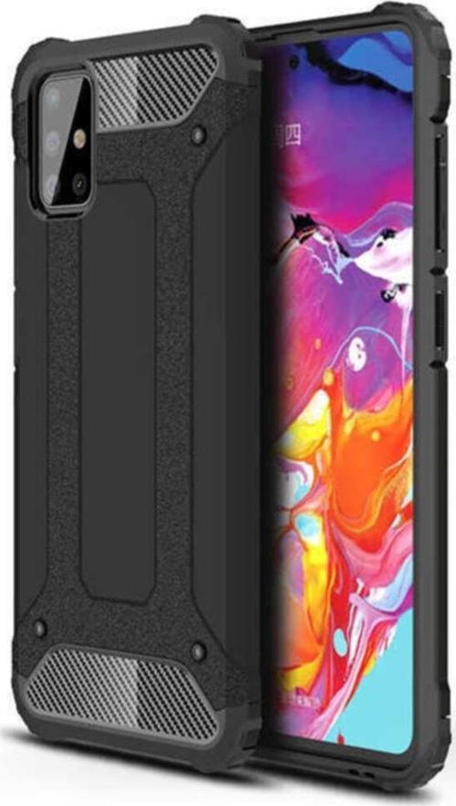 Galaxy A72 Kılıf Shockproof Slikon Zırh Siyah