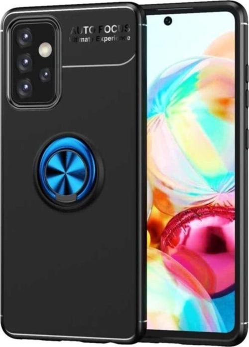 Galaxy A72 Novel Silikon Kılıf Siyah - Mavi
