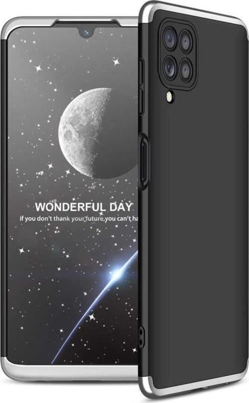 Galaxy M22 Ile Uyumlu Kılıf Soft Hard Koruma Ays Siyah-gri