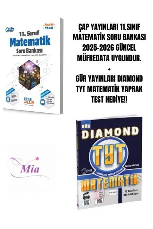 ÇAP YAYINLARI 11.SINIF MATEMATİK SORU BANKASI HEDİYELİ