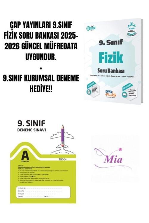 ÇAP YAYINLARI 9.SINIF FİZİK SORU BANKASI HEDİYELİ