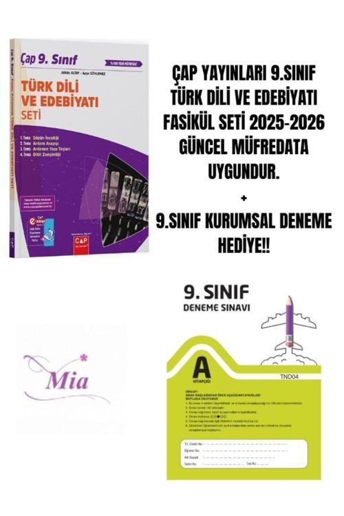 ÇAP YAYINLARI 9.SINIF TÜRK DİLİ VE EDEBİYATI FASİKÜL SET HEDİYELİ