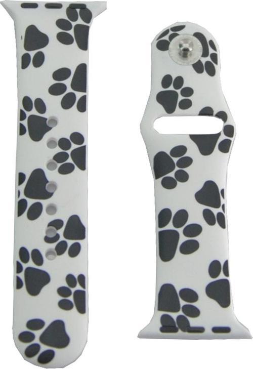 Watch 6 Ile Uyumlu Renkli White Black Cow Desenli 42-44mm Alvarez Spor Kayış Kordon