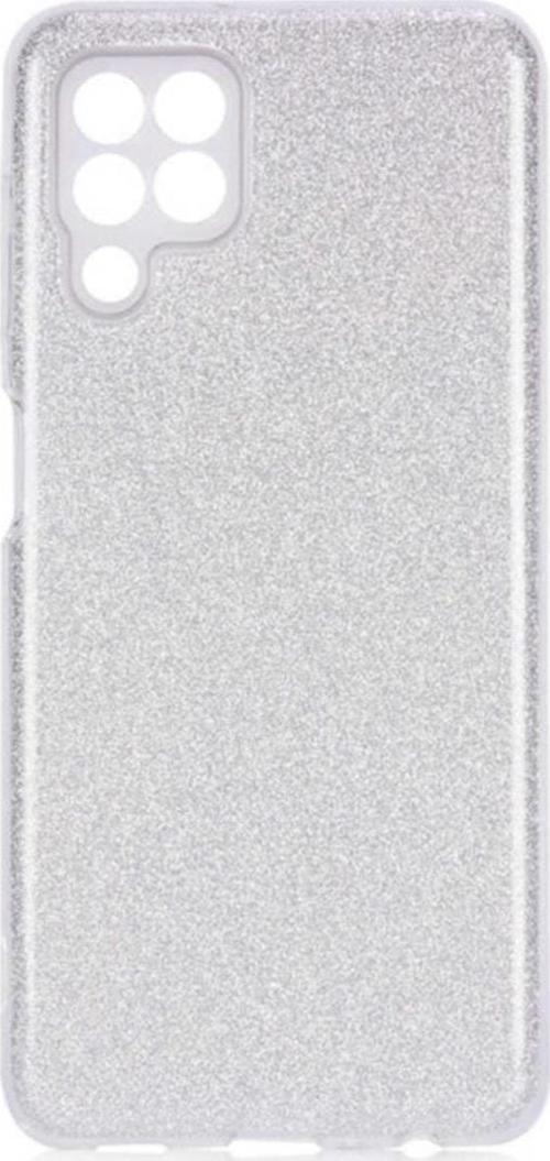 Galaxy M22 Kılıf Simli Shining Silikon Gri