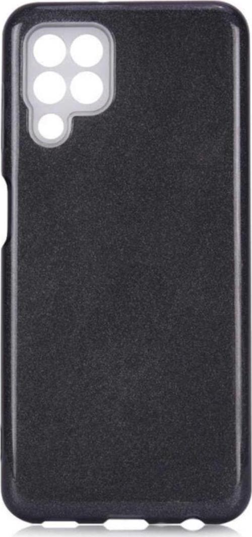 Galaxy M22 Kılıf Simli Shining Silikon Siyah
