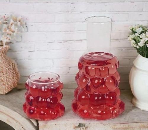 Üzüm Desenli Başucu Sürahisi