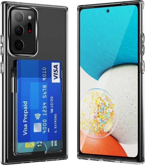 Galaxy Note 20 Ultra Ile Uyumlu Şeffaf Kartlık Thunder Kapak