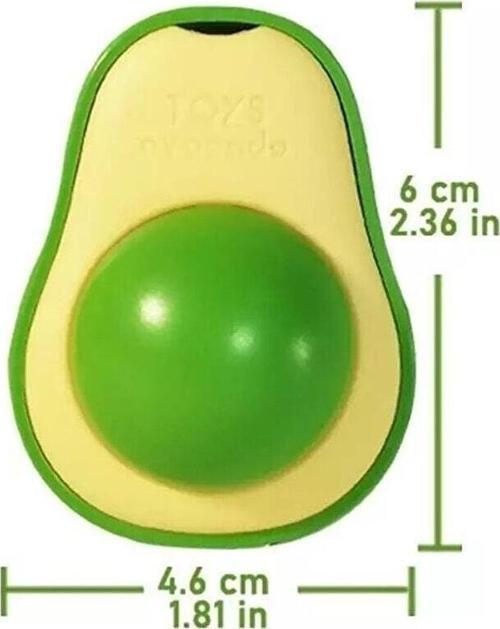 Avokado Tasarımlı Kedi Yalama Topu