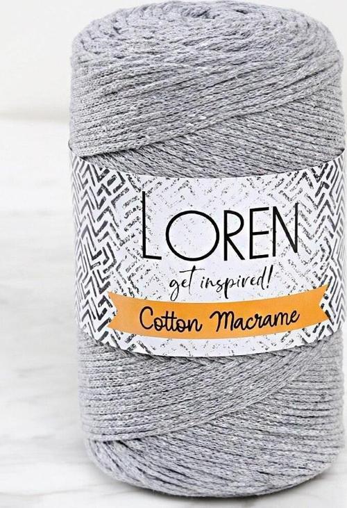  Cotton Macrame Gri - R082 - 34357