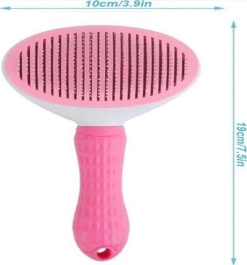 Otomatik Temizlenen Evcil Hayvan Tarağı Pembe