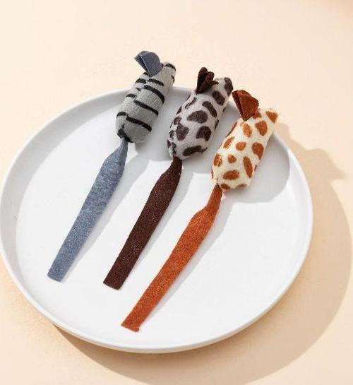 Peluş Fare Kedi Oyuncağı 3 Adet