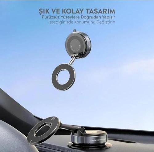 Vakumlu Manyetik Araç İçi Telefon Tutucu