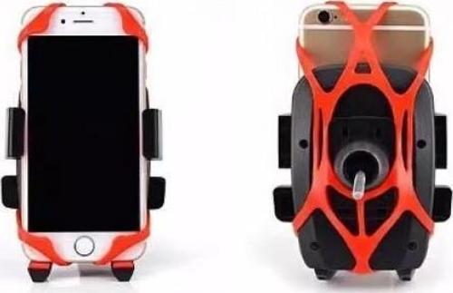 Lastik Destekli Standlı Bisiklet Telefon Tutucu