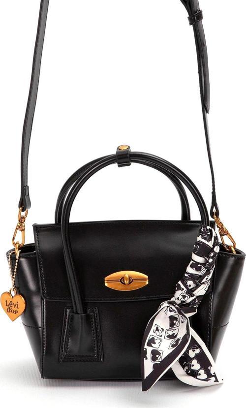 930459 Kadın Fular Detaylı Omuz Çantası Siyah