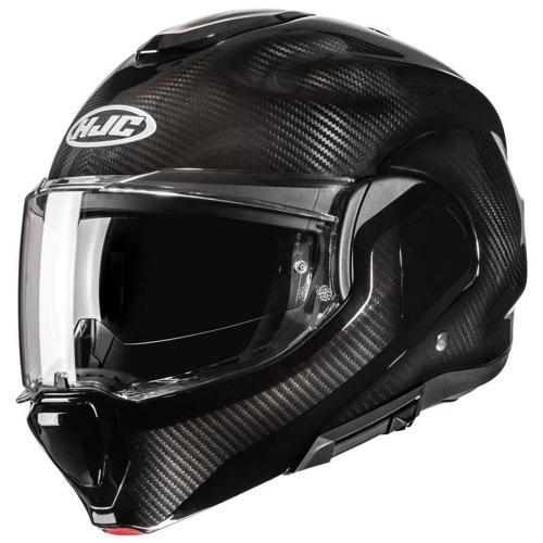KASK HJC F100 CARBON SİYAH180 DERECE ÇENE AÇILIR
