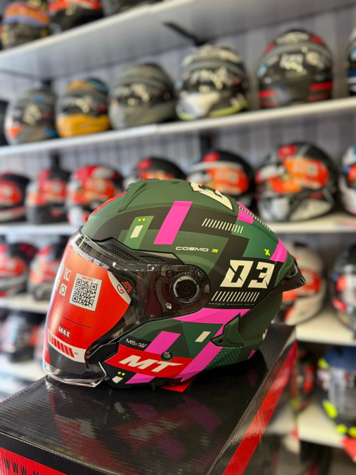KASK MT COSMO SV SERGIO GARCIA D18 MAT PEMBE/YEŞİL